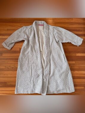 BURU SWING COAT – Ivory and black
